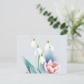 Etherische Waterverf Sneeuwklokjes en Hellebores Briefkaart (Staand voorkant)