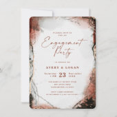 etherische Waterverf verbrande Oranje verlovingsfe Kaart (Voorkant)