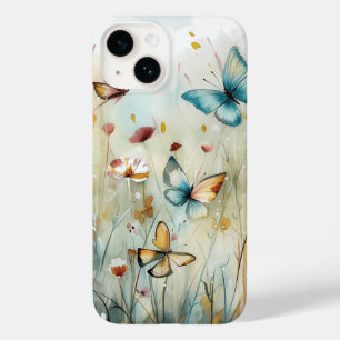 Etherische Waterverf Vlinder Tuin Telefoon Case