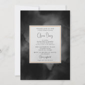 etherische Waterverf zwart Moody Vrijgezellenfeest Kaart (Voorkant)