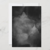 etherische Waterverf zwart Moody Vrijgezellenfeest Kaart (Achterkant)