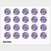 Etherische Watte Candy Marmer Fantasy Wimpers Ronde Sticker (Vel)