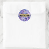 Etherische Watte Candy Marmer Fantasy Wimpers Ronde Sticker (Tas)