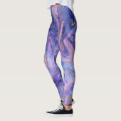 Etherische Wattebal Marmer Waterverf Fantasie Leggings (Links)