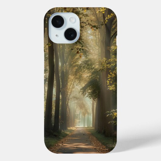 Etherische weg onder de bomen Case-Mate iPhone case (Achterkant)