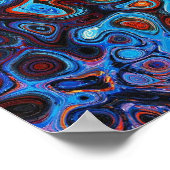 Etherische wervelingen Abstracte moderne kunst Poster (Hoek)