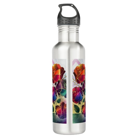 Etherische wervelingen waterfles  (Achterkant)