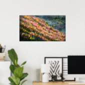 *~* Etherische Wilde Bloemen Art Vijver Lelie Pads Poster (Thuiskantoor)
