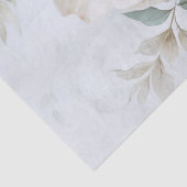 Etherische witte en blauwe bloemen boeket decoupag tissuepapier (Detail)