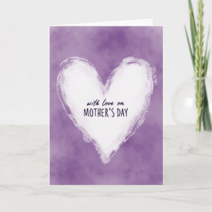 Etherische Witte Hart Moeders Kaart