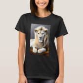 Etherische witte majestueuze leeuw t-shirt (Voorkant)
