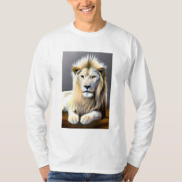 Etherische witte majestueuze leeuw t-shirt