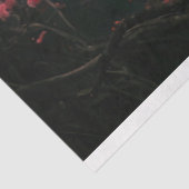 Etherische witte pauw, kersenbloesemboom tissuepapier (Detail)