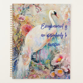 etherische witte pauw planner