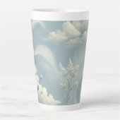 etherische wolken latte mok (Voorkant)