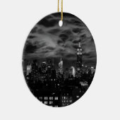 Etherische wolken: NYC Skyline, Empire State Bldg  Keramisch Ornament (Rechts)
