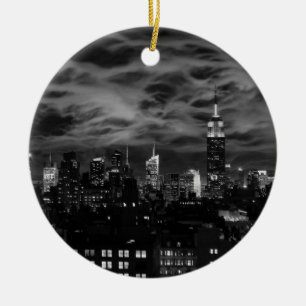 Etherische wolken: NYC Skyline, Empire State Bldg Keramisch Ornament