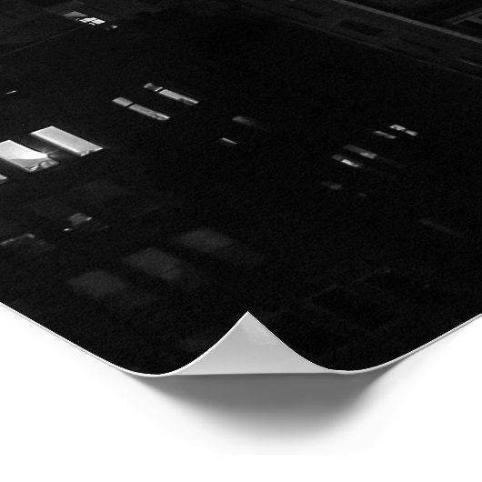 Etherische wolken: NYC Skyline, Empire State Bldg  Poster (Hoek)