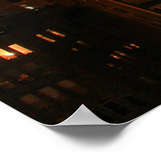 Etherische wolken: NYC Skyline, Empire State Bldg Poster (Hoek)