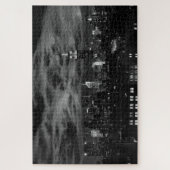 Etherische wolken: NYC Skyline, ESB zwart-wit Legpuzzel (Verticaal)