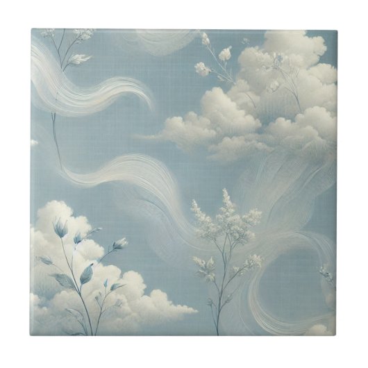 etherische wolken tegeltje (Voorkant)