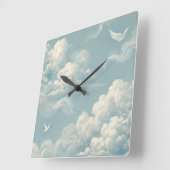 etherische wolken vierkante klok (Hoek)