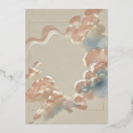 Etherische Zaligheid Folie Uitnodiging (Voorkant)