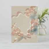 Etherische Zaligheid Folie Uitnodiging (Staand Voorkant)