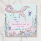 ETHERISCHE Zeemeermin Bash Onder Het Zee Zwembad V Bedankjes Labels (Voorkant)