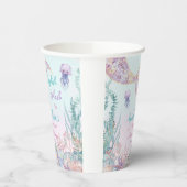 ETHERISCHE Zeemeermin Bash Onder Het Zee Zwembad V Papieren Bekers (Links)