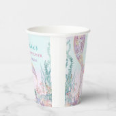 ETHERISCHE Zeemeermin onder het Zeeen Baby shower Papieren Bekers (Rechts)