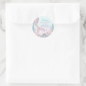 ETHERISCHE Zeemeermin onder het Zeeen Baby shower Ronde Sticker (Tas)