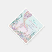 ETHERISCHE Zeemeermin onder het Zeeen Baby shower Servet (Hoek)