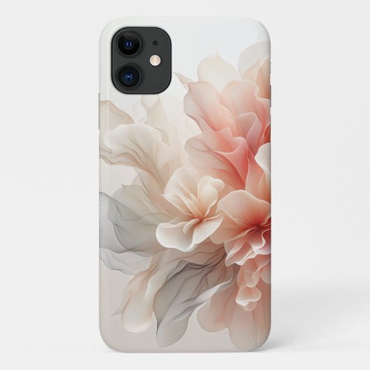 Etherische Zijdeachtige Bloemige Abstracte Elegant Case-Mate iPhone Case (Achterkant)