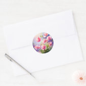 etherische zoeterwtenbloemen ronde sticker (Envelop)