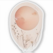 ETHERISCHE Zonsondergang met Wildflowers Sticker (Voorkant)