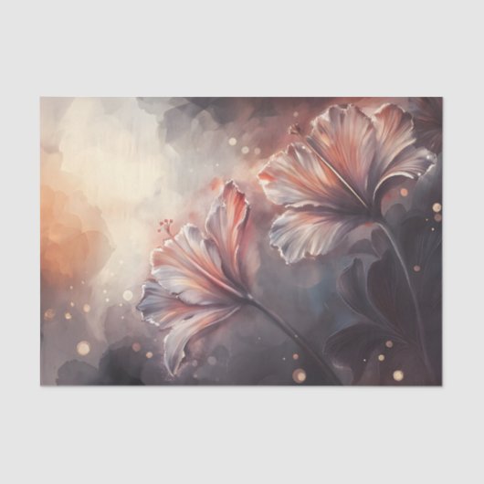 Ethermale Hibiscus Bloom Decoupage Tissuepapier (Voorkant)