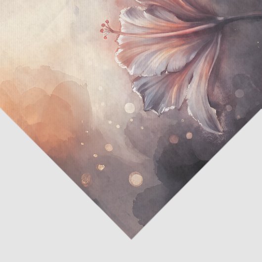 Ethermale Hibiscus Bloom Decoupage Tissuepapier (Detail)