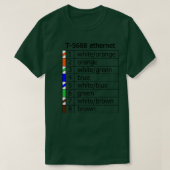 Ethernet CAT5-pinout T-shirt (Design voorkant)