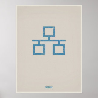 Ethernet minimalistisch poster