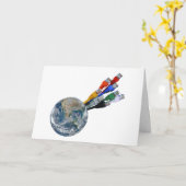 Ethernet Network Connected Earth Kaart (Gele Bloem)