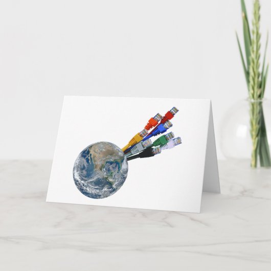 Ethernet Network Connected Earth Kaart (Voorkant)