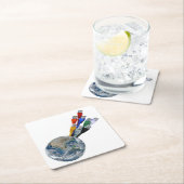 Ethernet Network Connected Earth Kartonnen Onderzetters (Insitu)