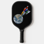 Ethernet Network Connected Earth Pickleball Paddle (Achterkant)