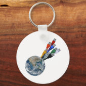 Ethernet Network Connected Earth Sleutelhanger (Voorkant)