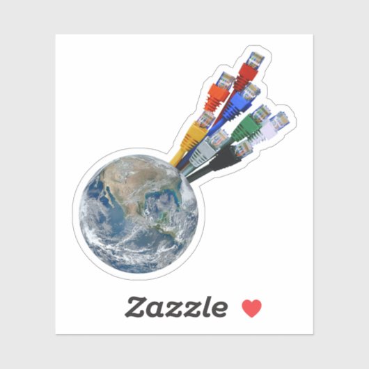 Ethernet Network Connected Earth Sticker (Vel)
