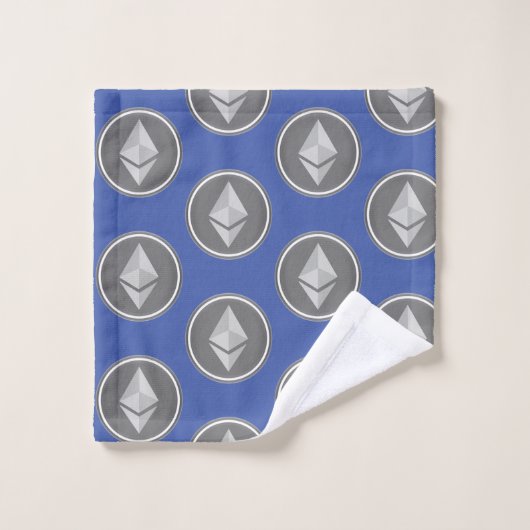 etherum stijl bad handdoek (Wasdoekje)