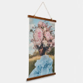 Ethetische elegantie in bloei hangend wandkleed (Gebogen)