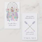 Ethic Fairy Dream Catcher Boho Arrows Feathers Visitekaartje (Voorkant / Achterkant)