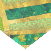 Ethic Tribal Ornament - Greens and Gold Tafelkleed (Gekanteld)